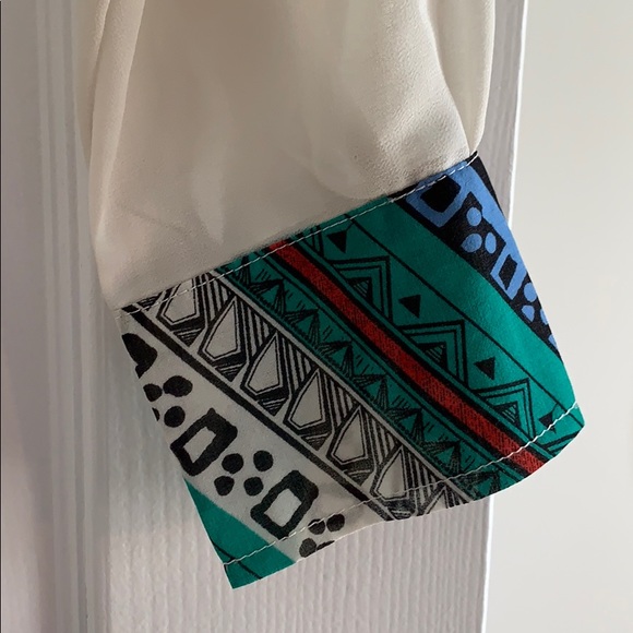 High low sheer blouse - Picture 4 of 8